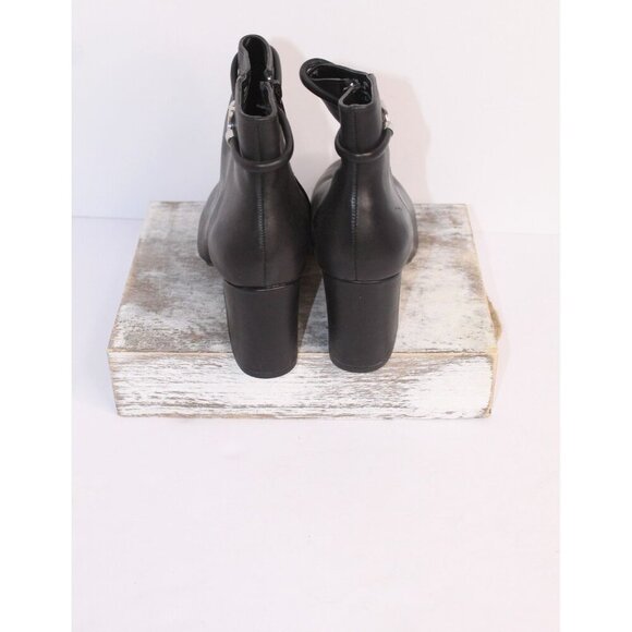 Bella Vita Women's Diaz Bootie Ankle Boot 10WW Black Kidsuede Leather Block Heel - Picture 3 of 10